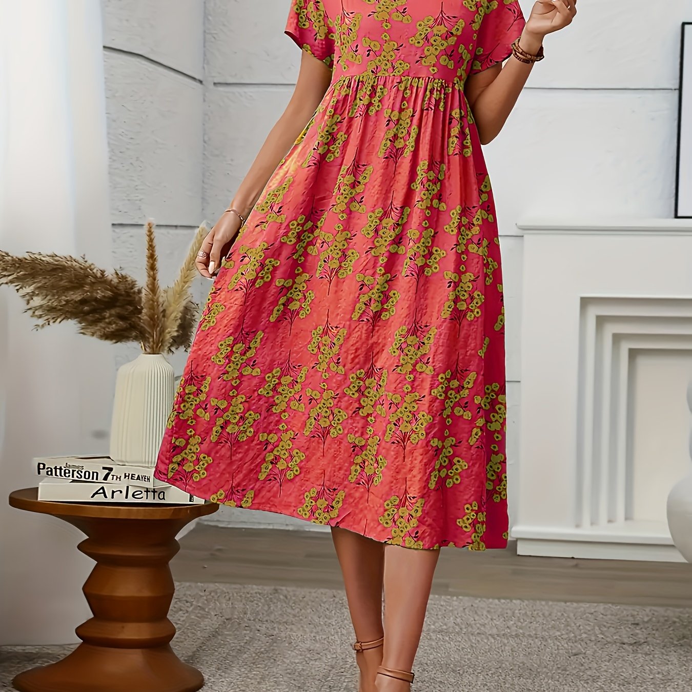 Floréne PleatCharm Vintage Dress