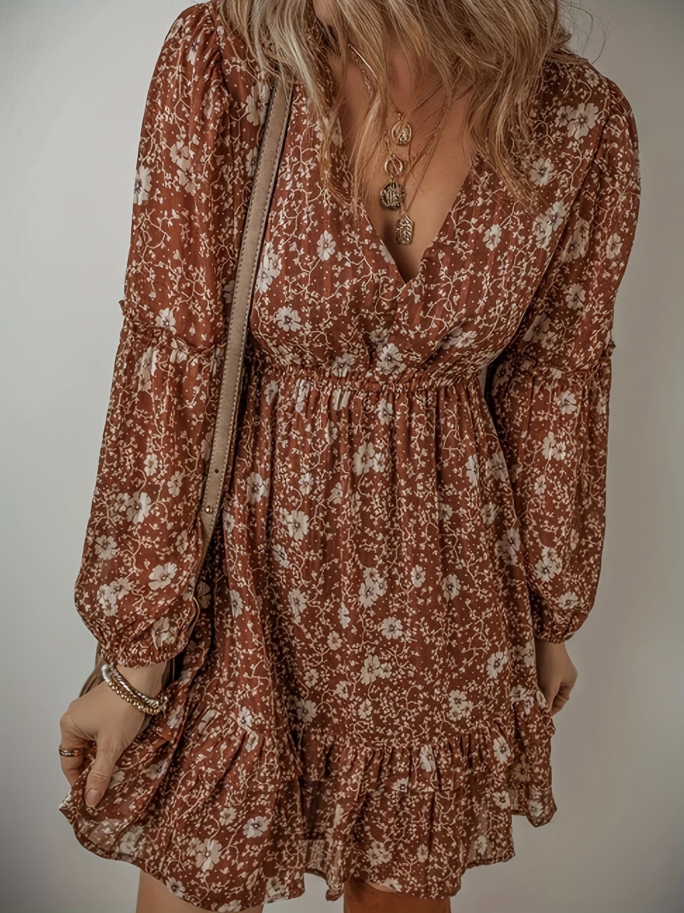 Brunella RuffleVine Mini Dress