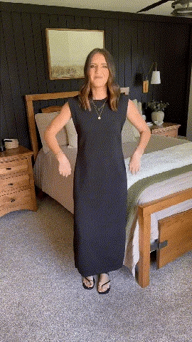FlowLuxe™ | Wrinkle-Free Split Maxi Dress