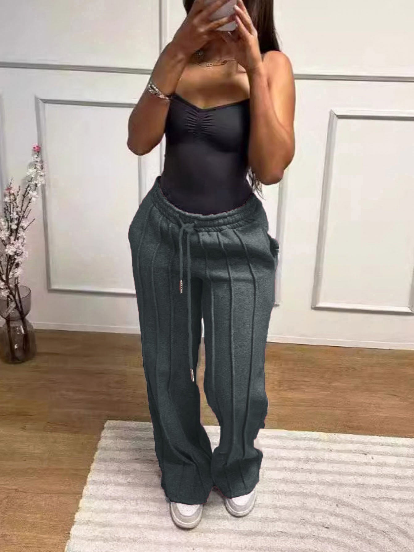Lunvéra TieLine Straight-Leg Trousers