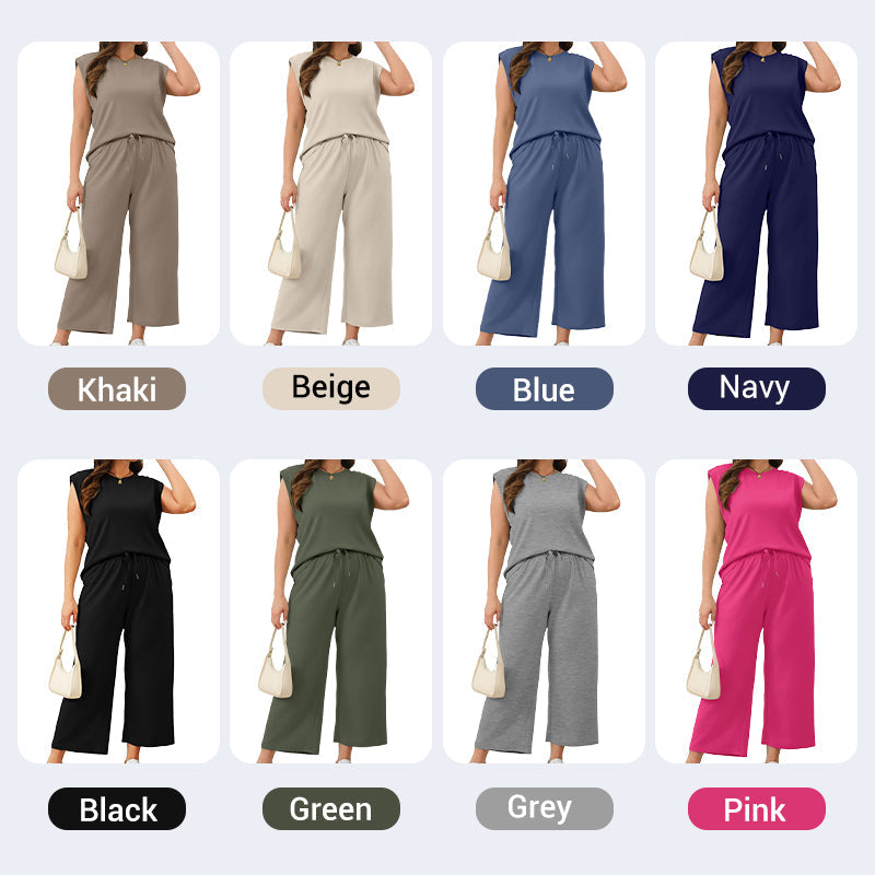 Auralyn™ | Sleeveless Top & Wide-Leg Pants Set