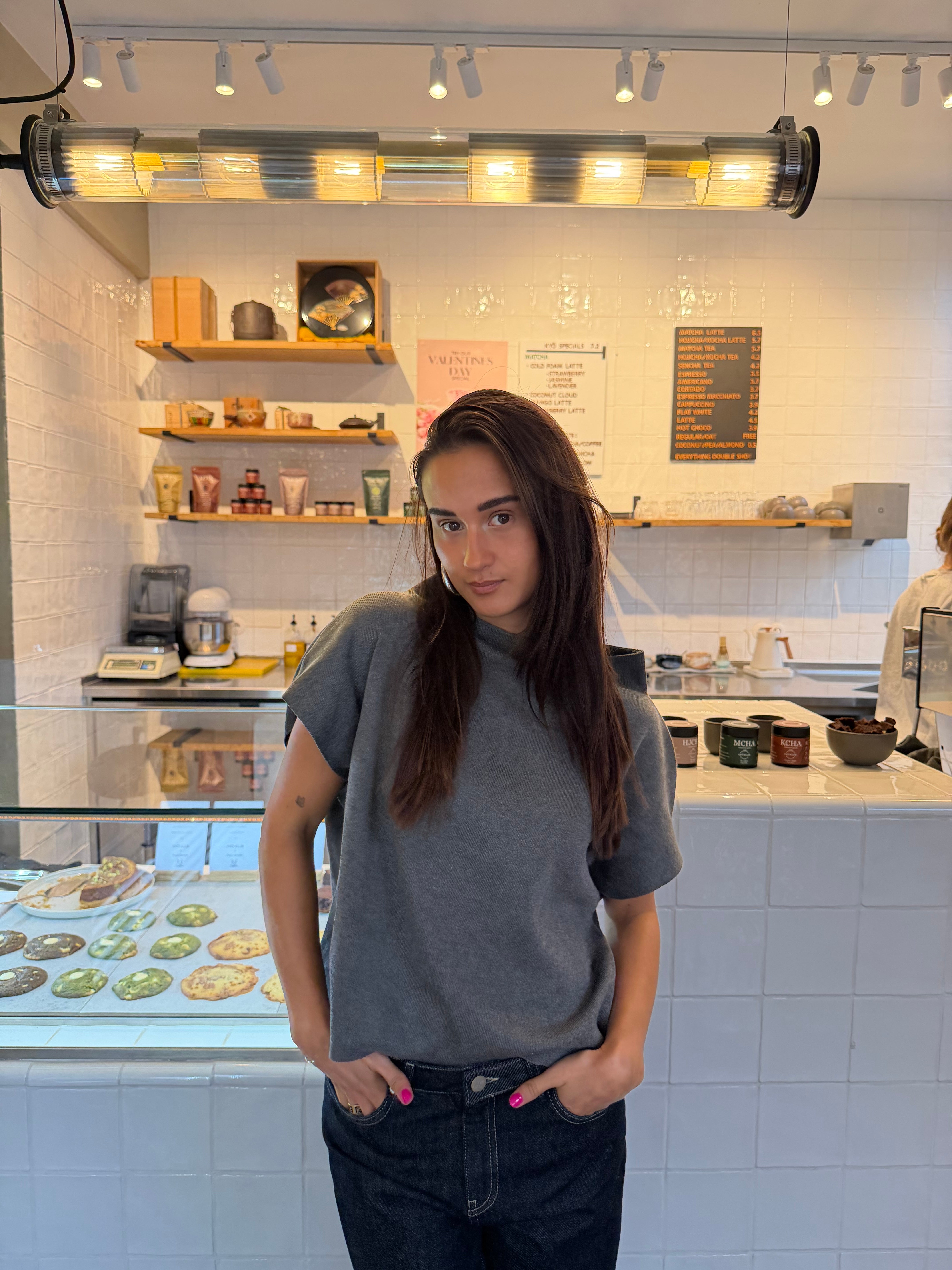 Monica top grey