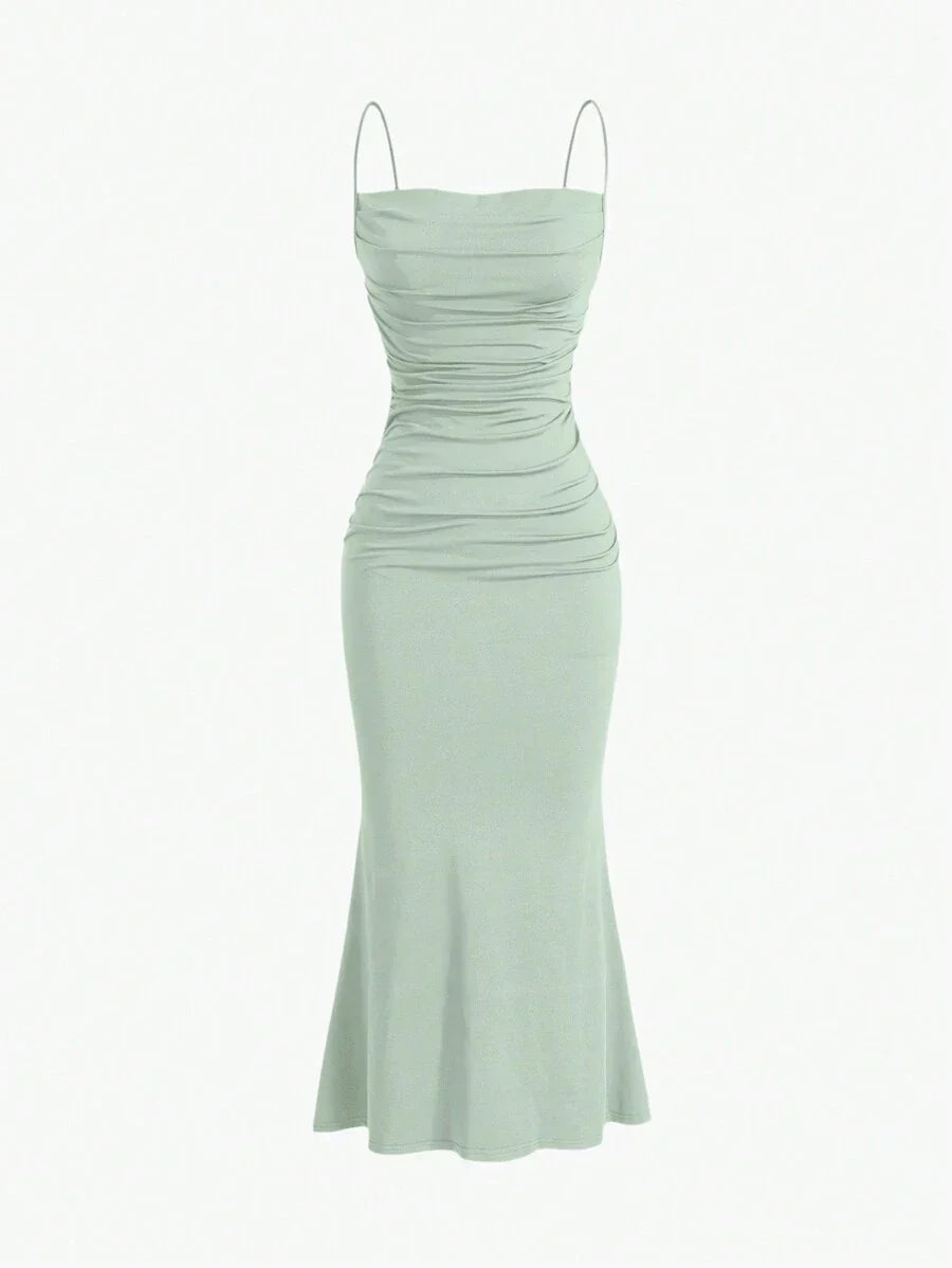 Elegant Spaghetti Strap Maxi