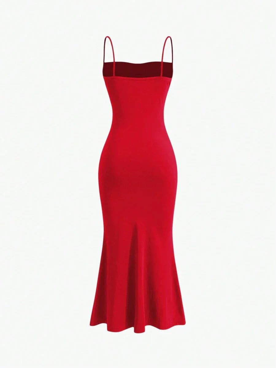 Elegant Spaghetti Strap Maxi