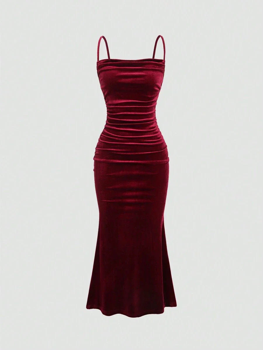 Elegant Spaghetti Strap Maxi