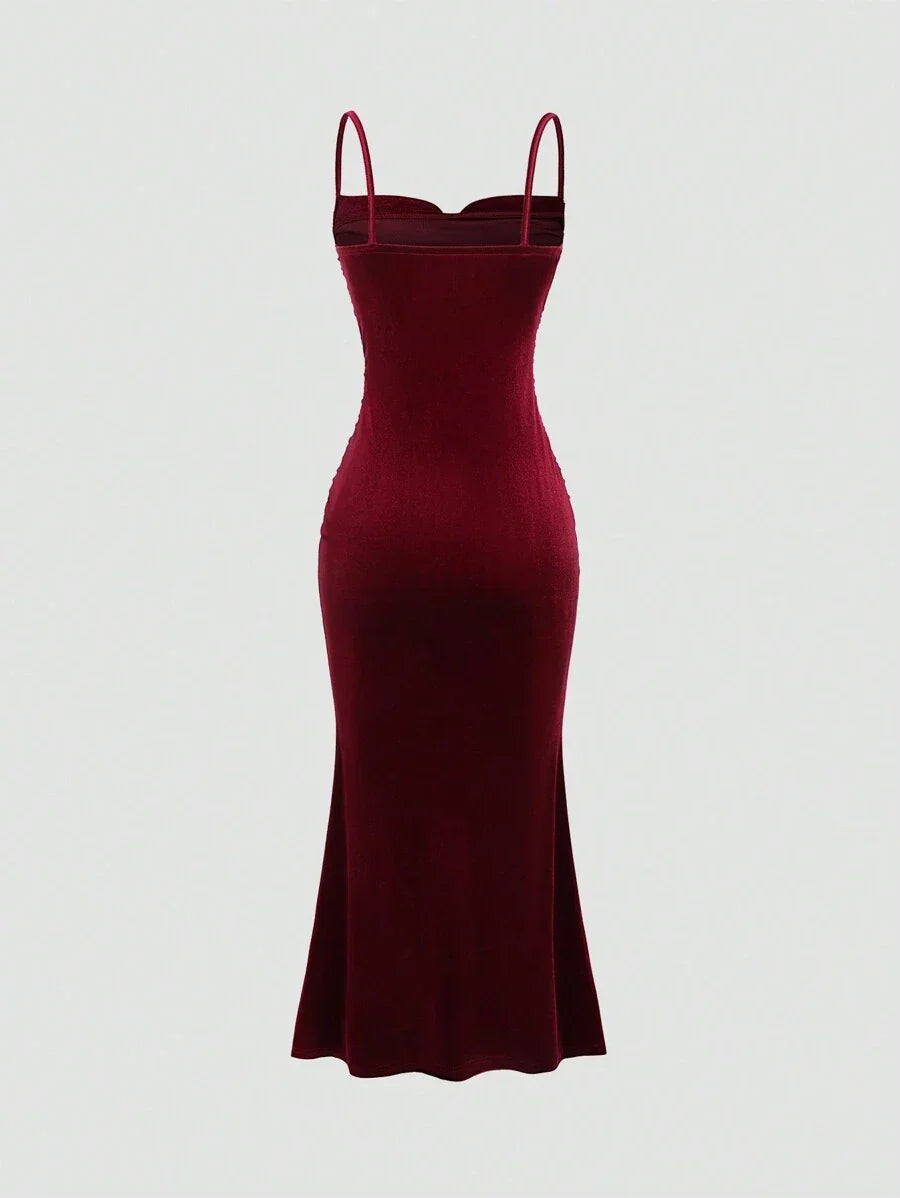 Elegant Spaghetti Strap Maxi