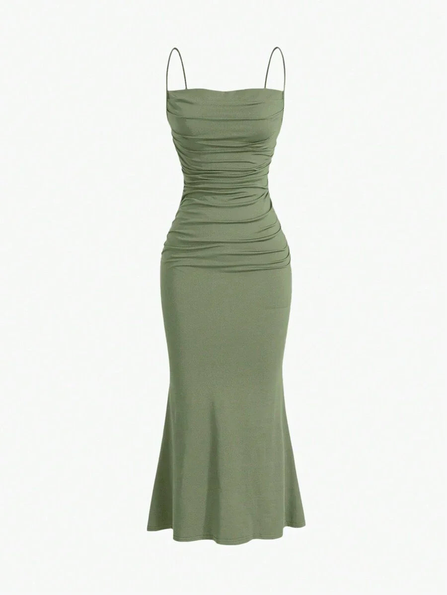 Elegant Spaghetti Strap Maxi