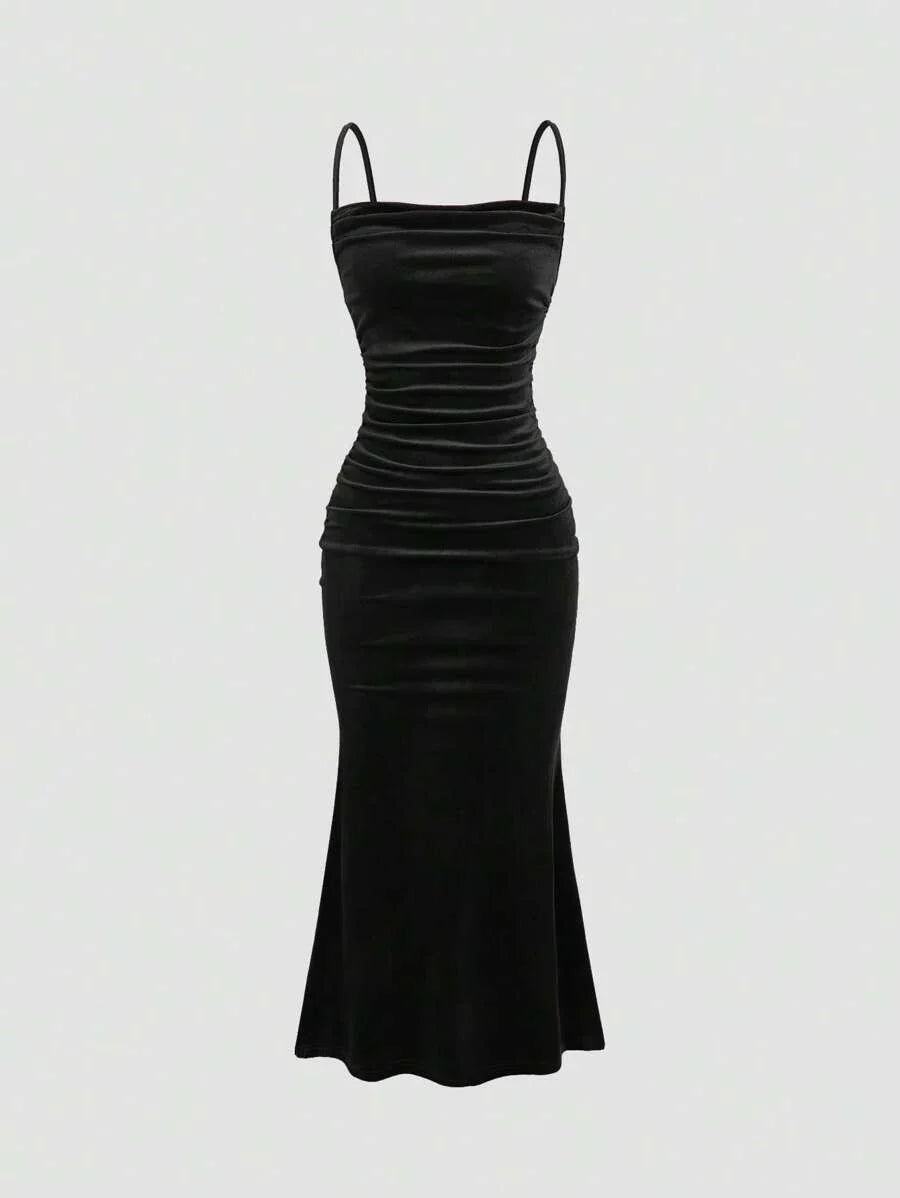 Elegant Spaghetti Strap Maxi