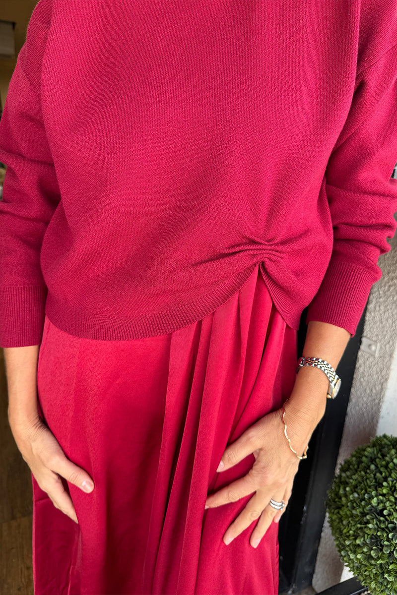 Elara™ | Knit Pleated Layered Dress Set