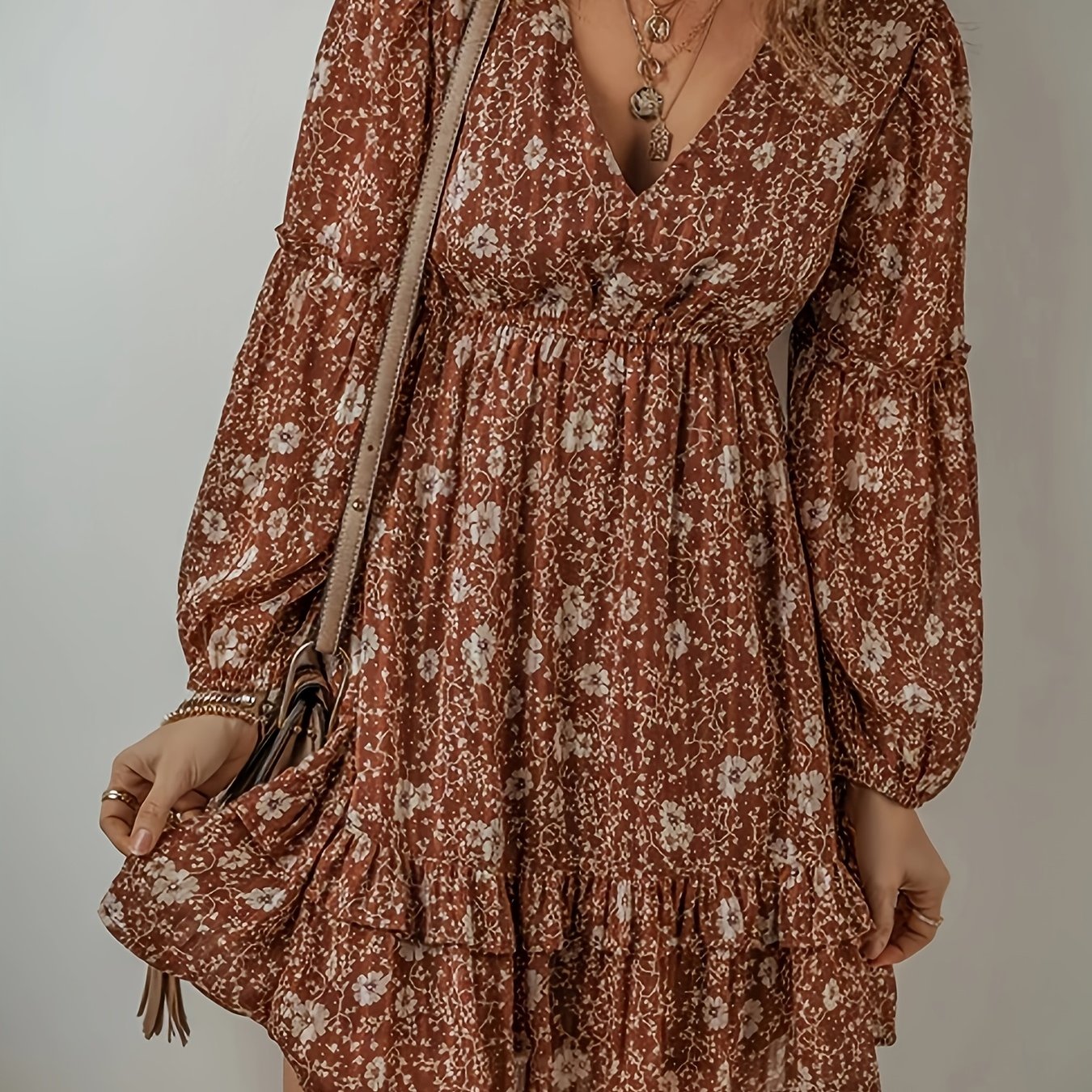 Brunella RuffleVine Mini Dress