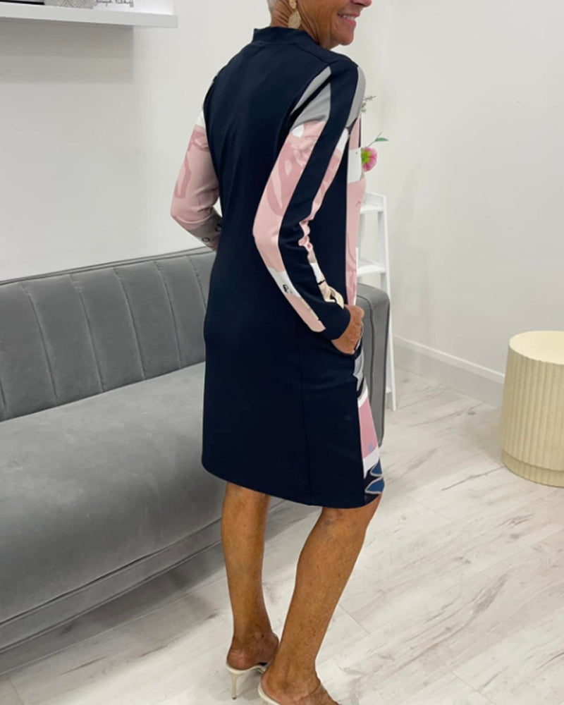 Colvéra ZipBlock Long Sleeve Dress
