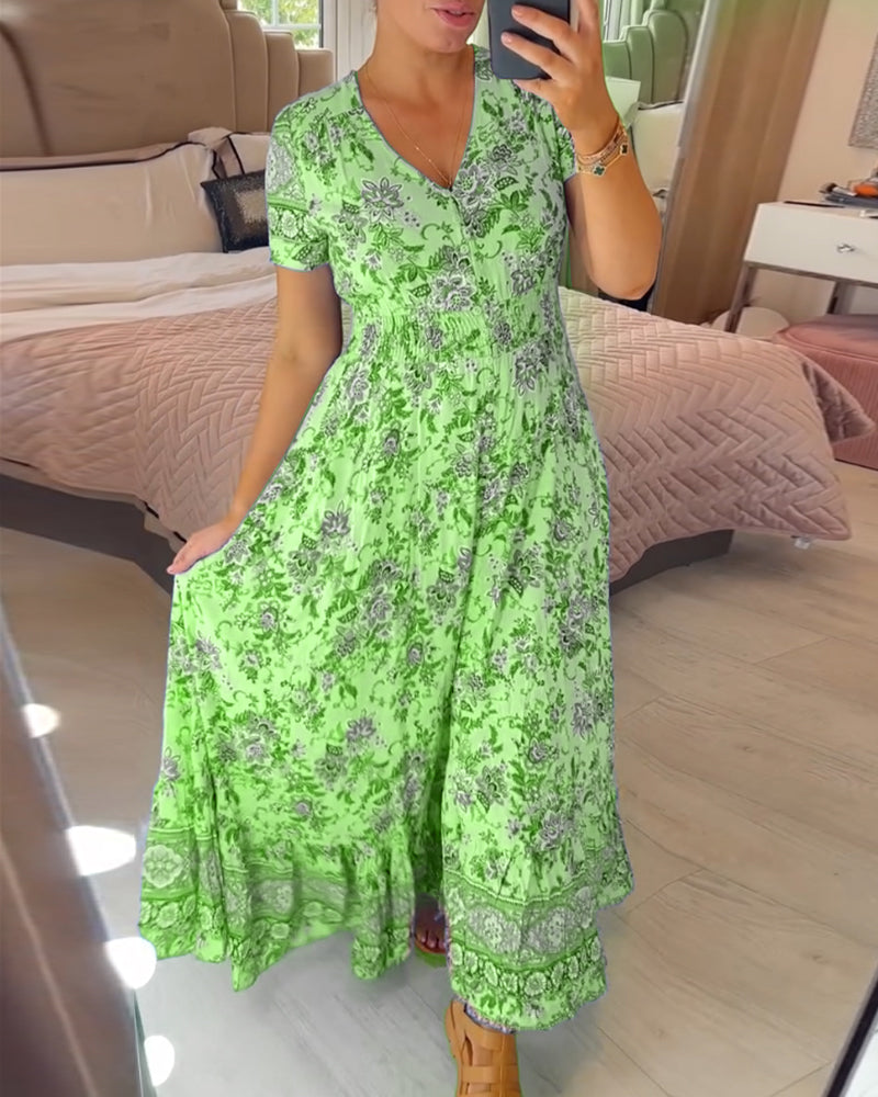 BohoZen™ Floral Maxi Dress