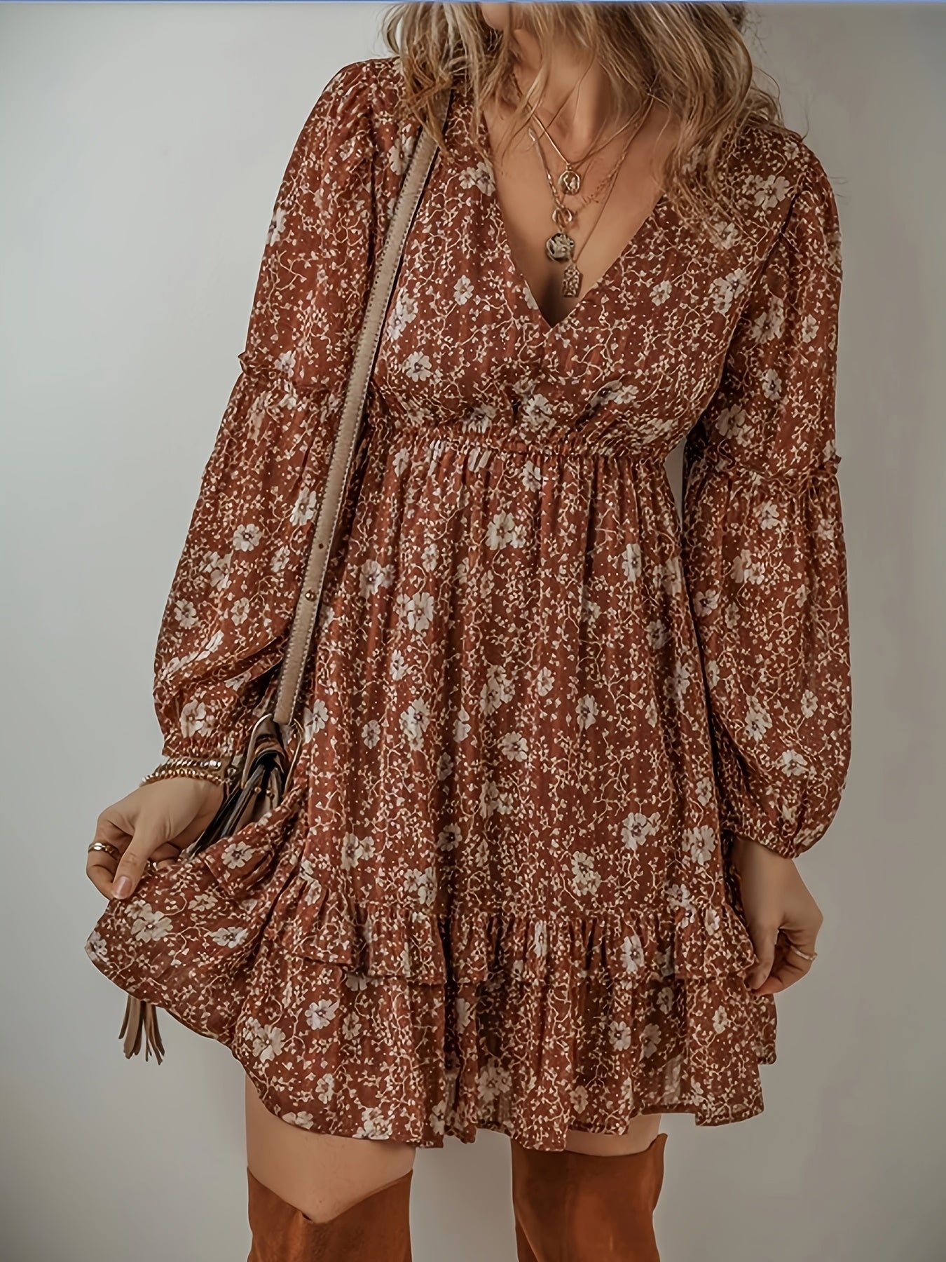Brunella RuffleVine Mini Dress