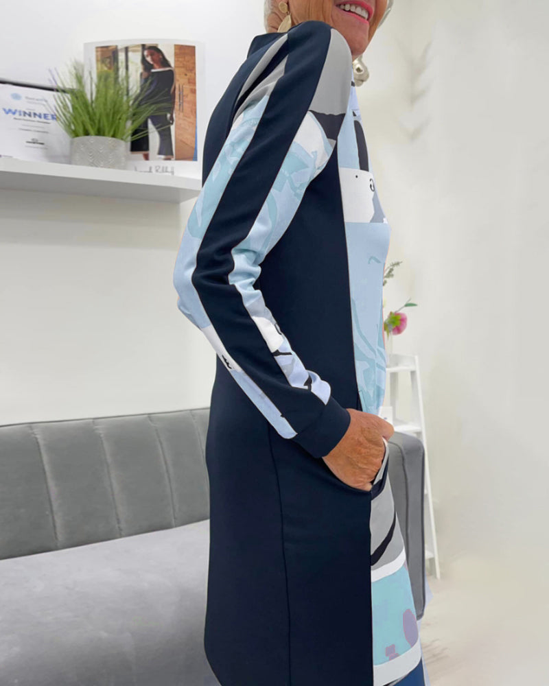 Colvéra ZipBlock Long Sleeve Dress