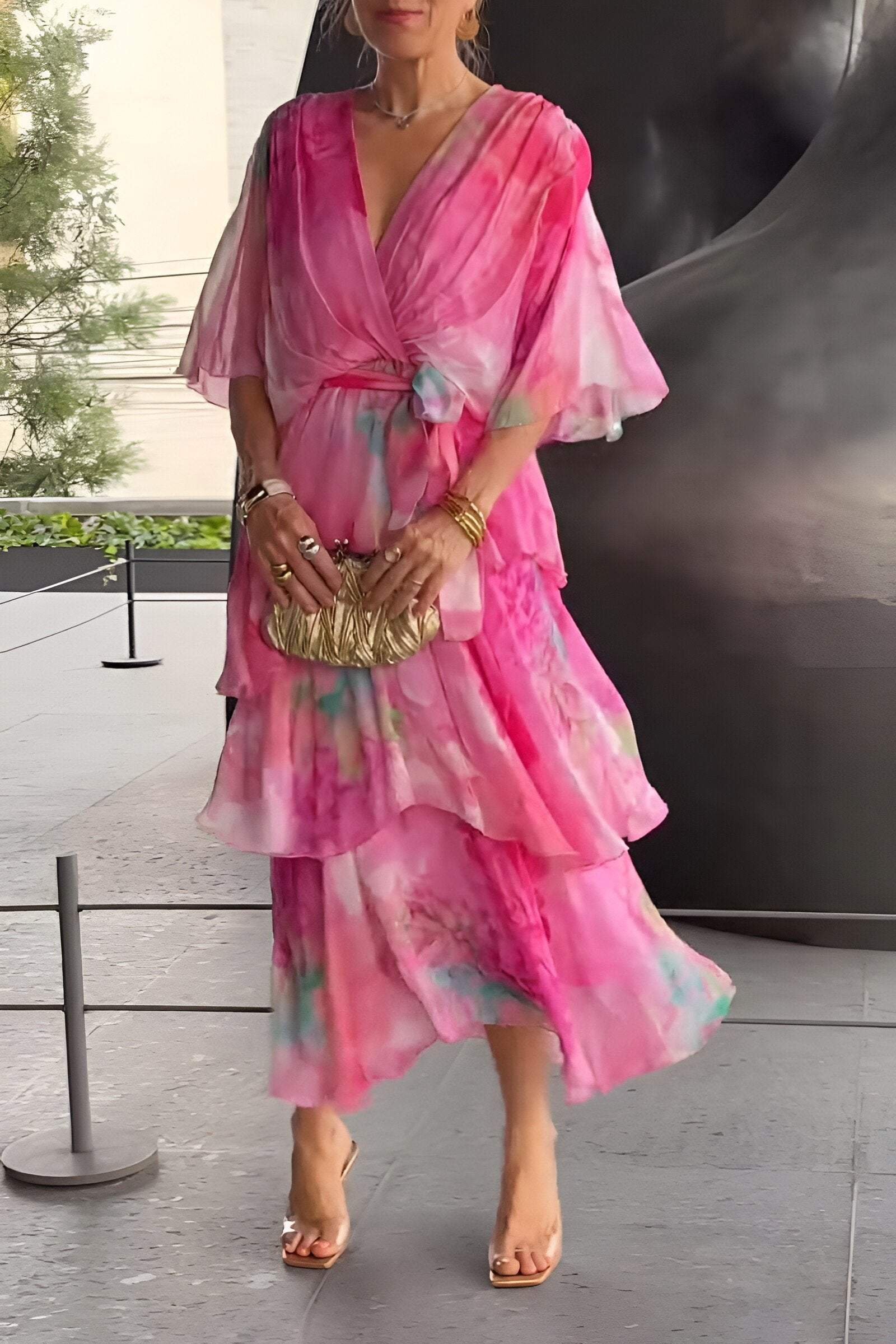 Elisandra™ | Elegant Chiffon Dress