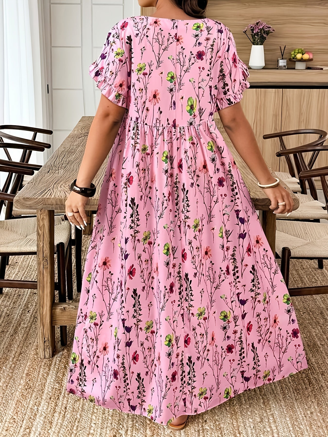 Elvoria GraceBloom Plus Maxi Dress