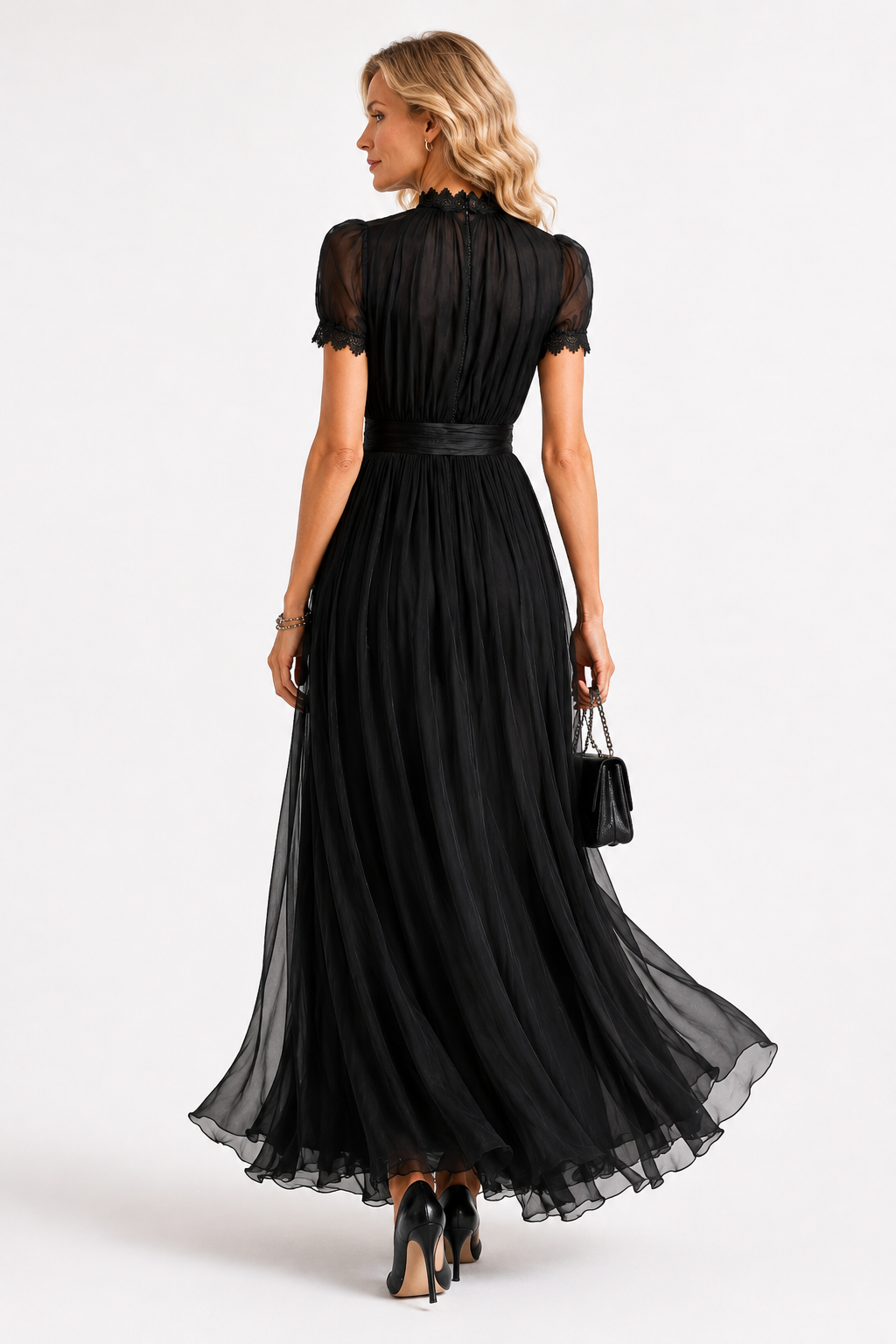 Airy chiffon maxi dress