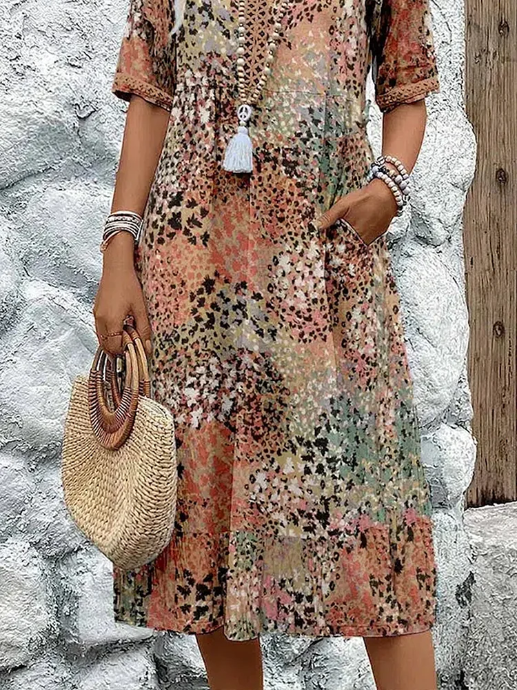Vivid Midi Dress details