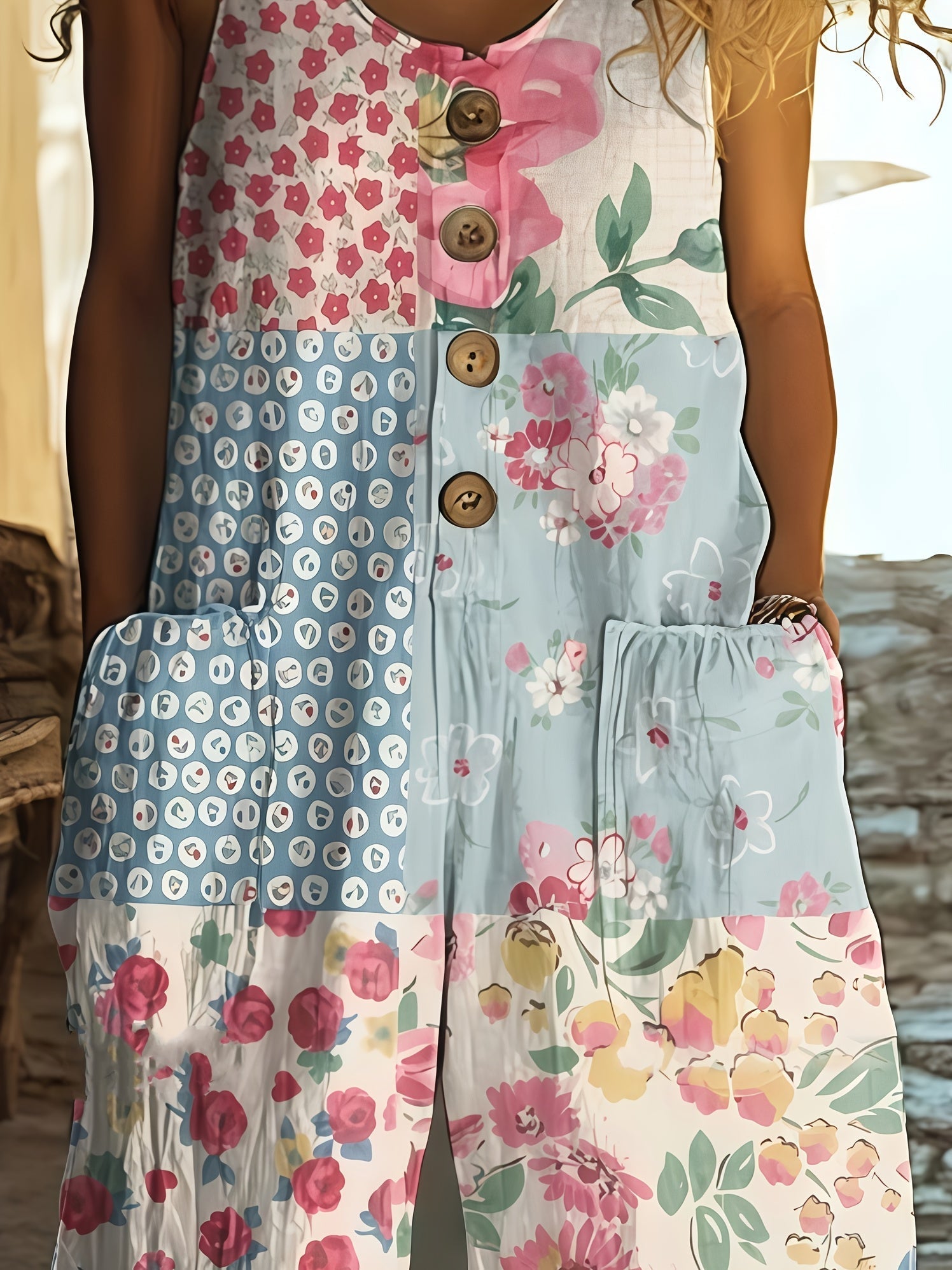 Isolde – Vintage Floral Romper