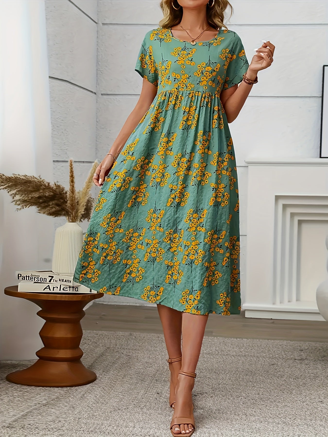 Floréne PleatCharm Vintage Dress