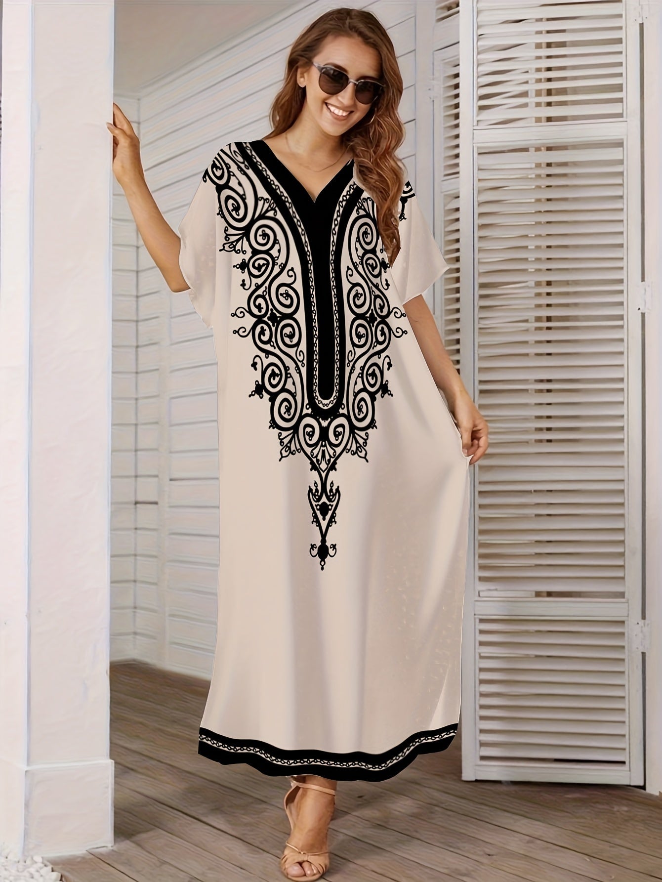 Zavira Vintage Breeze Maxi Dress