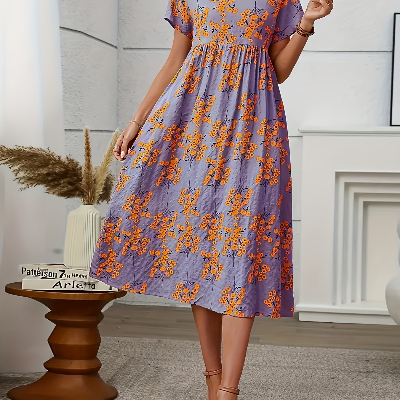 Floréne PleatCharm Vintage Dress