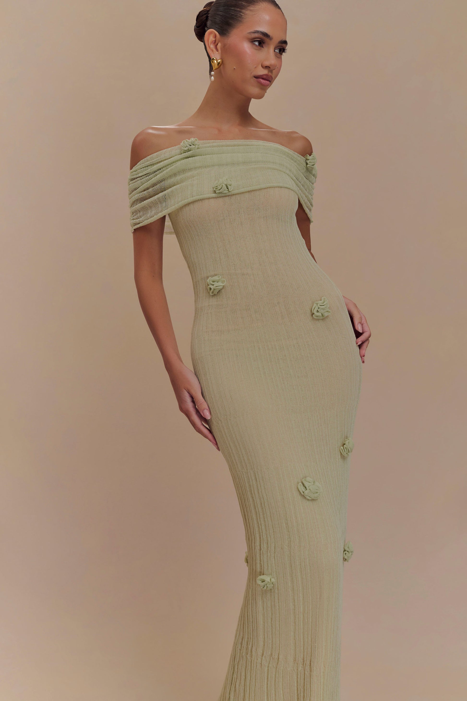Orchid Knit Maxi Dress