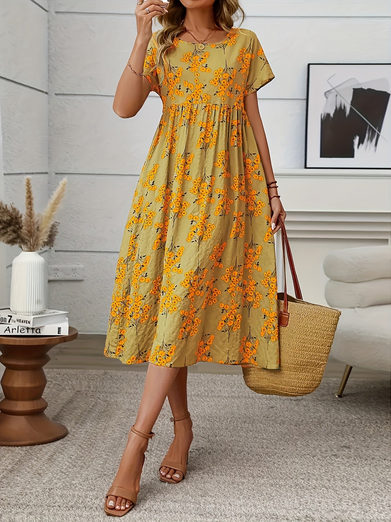 Floréne PleatCharm Vintage Dress