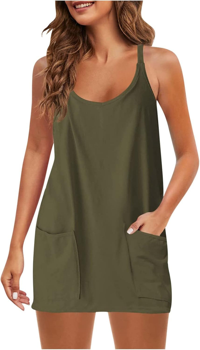 Athera™ | Women’s Athletic Mini Dress with Built-In Shorts details