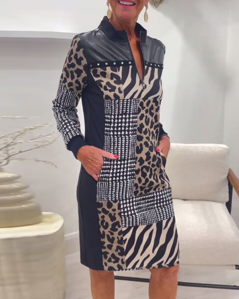 Zavella ZipPatch Leopard Dress
