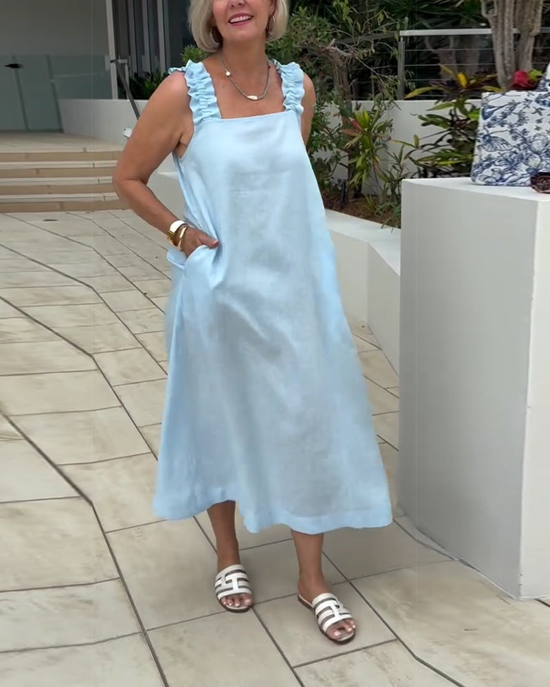 Selvéra SquareLine Sleeveless Dress