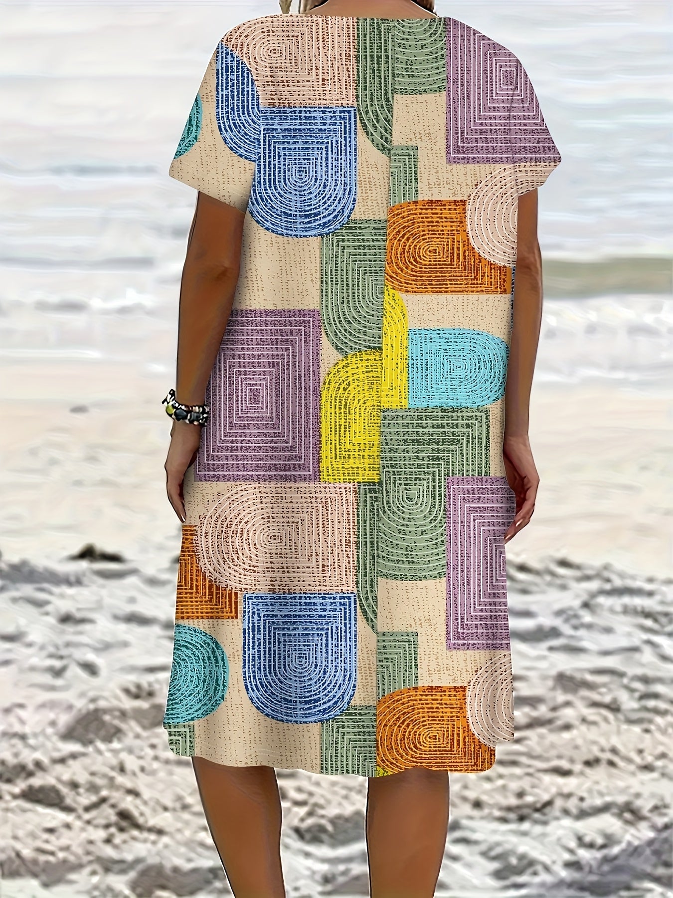 Zyrelle GeoWave Plus Maxi Dress