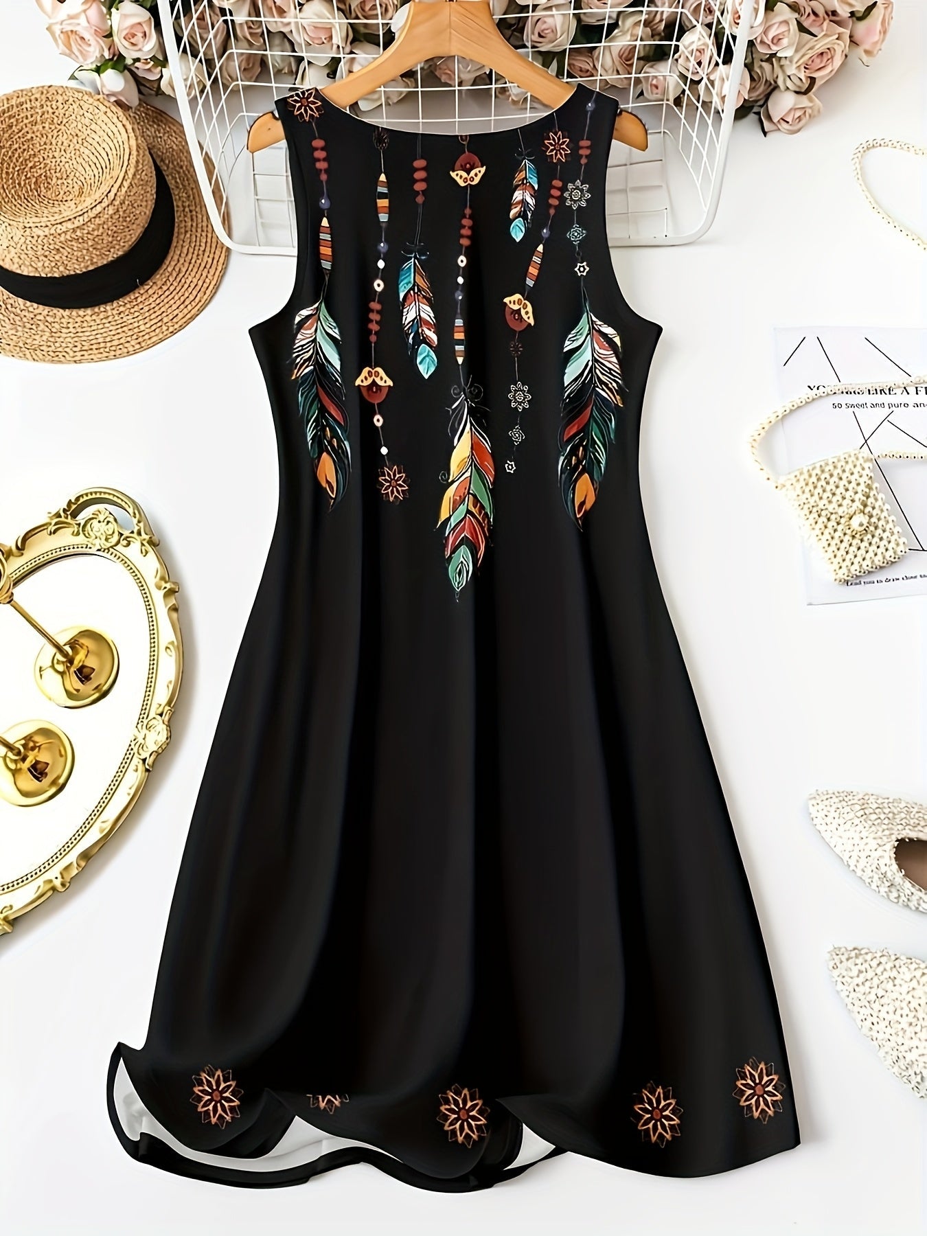 Virella Sunflow Vest Maxi Dress