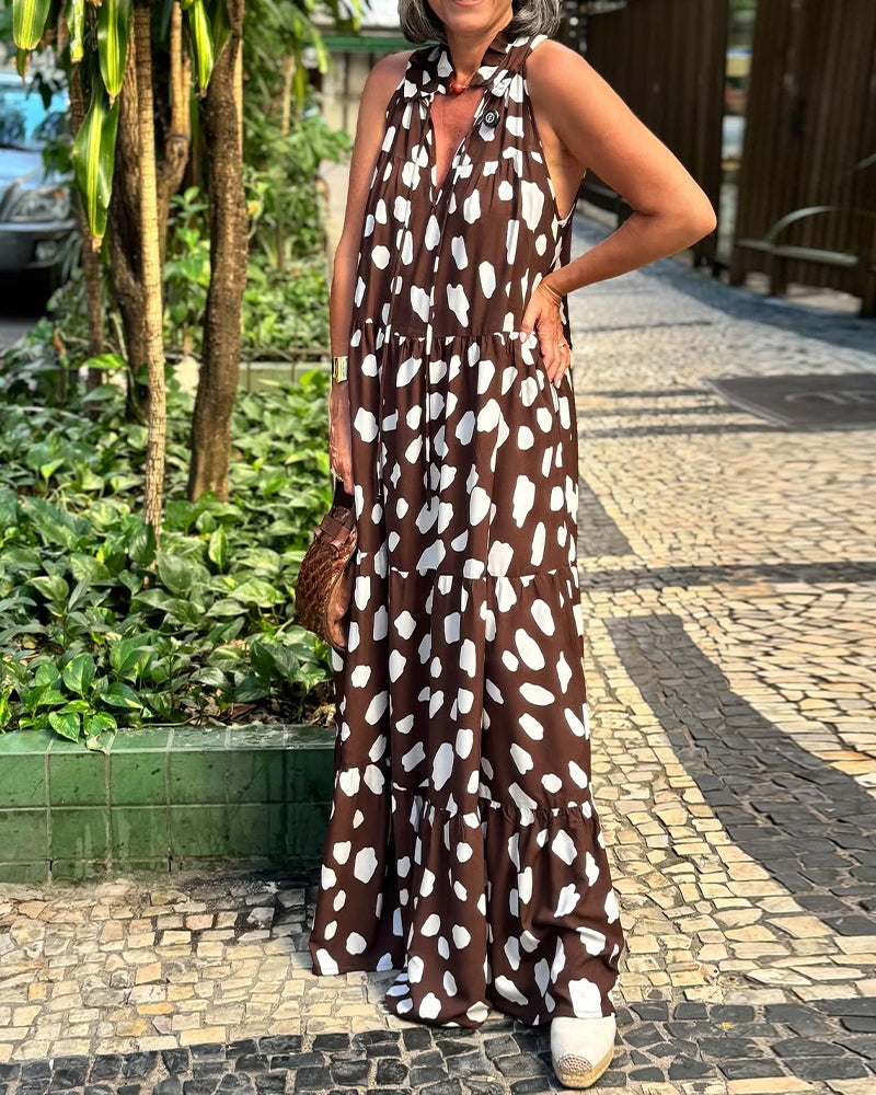 Solmera VacayPrint Sleeveless Dress
