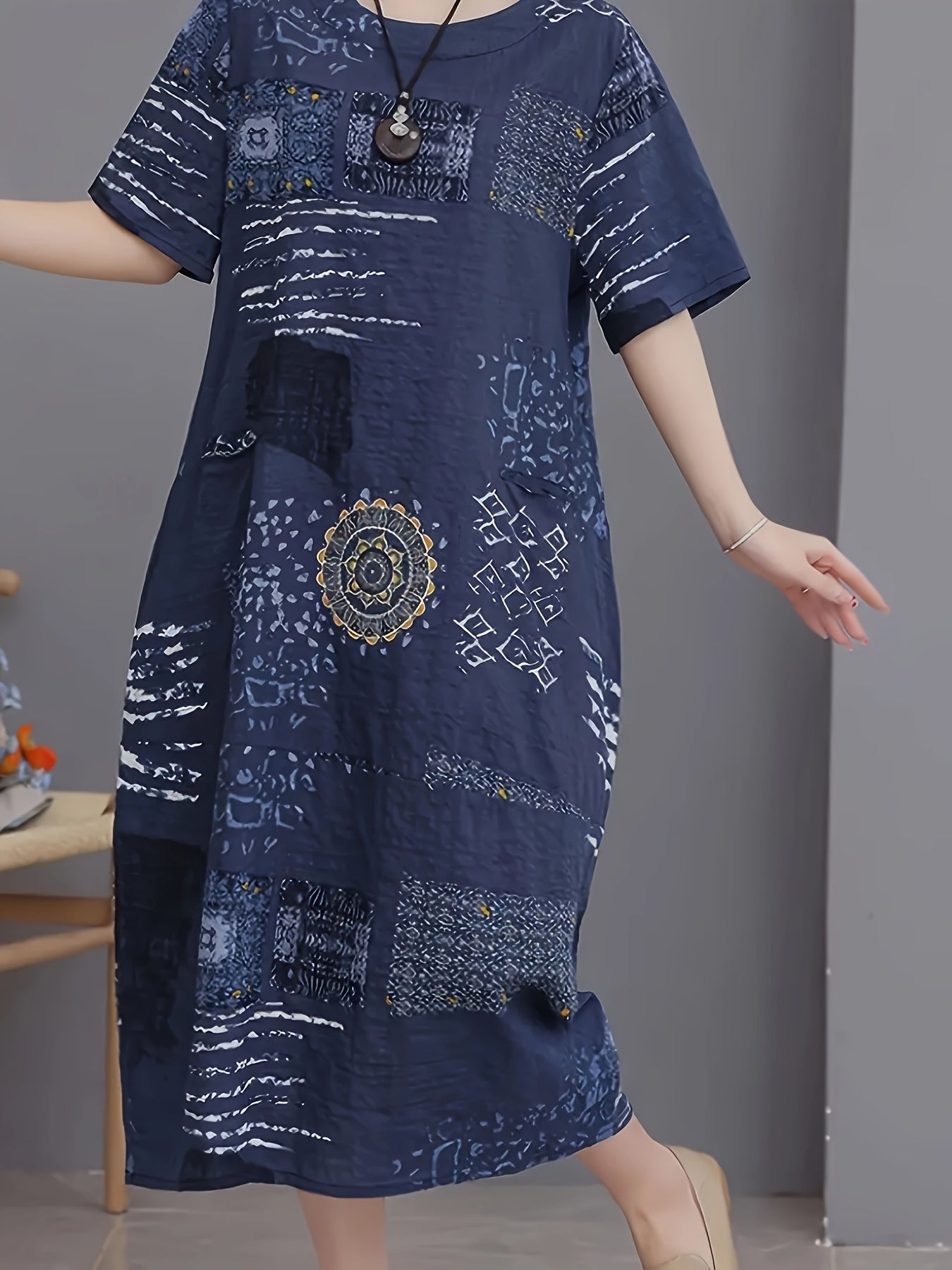Calyra PocketFlow Boho Midi Dress