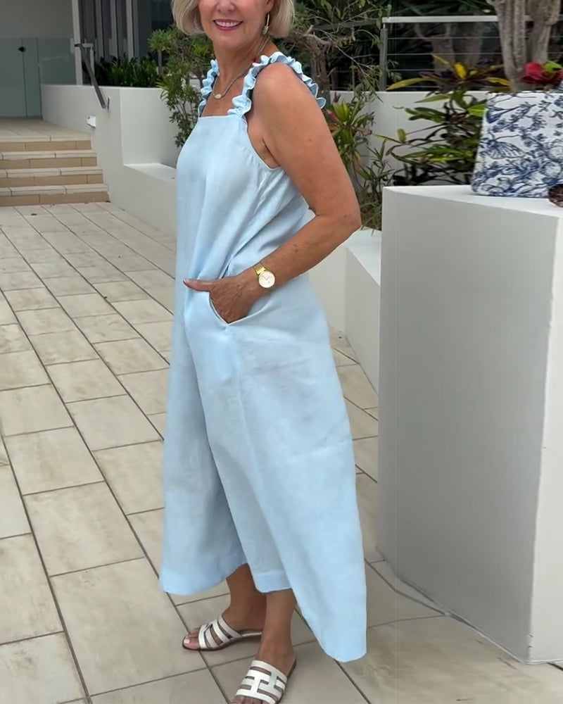 Selvéra SquareLine Sleeveless Dress
