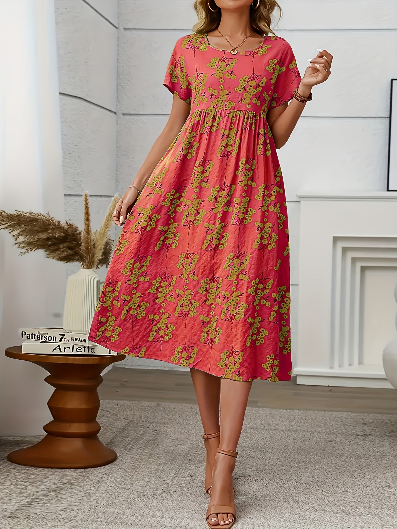 Floréne PleatCharm Vintage Dress