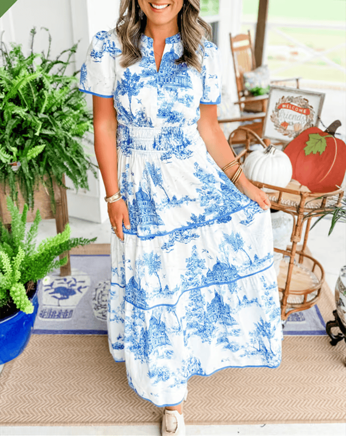 Isadora -  Classic Charm Maxi Dress