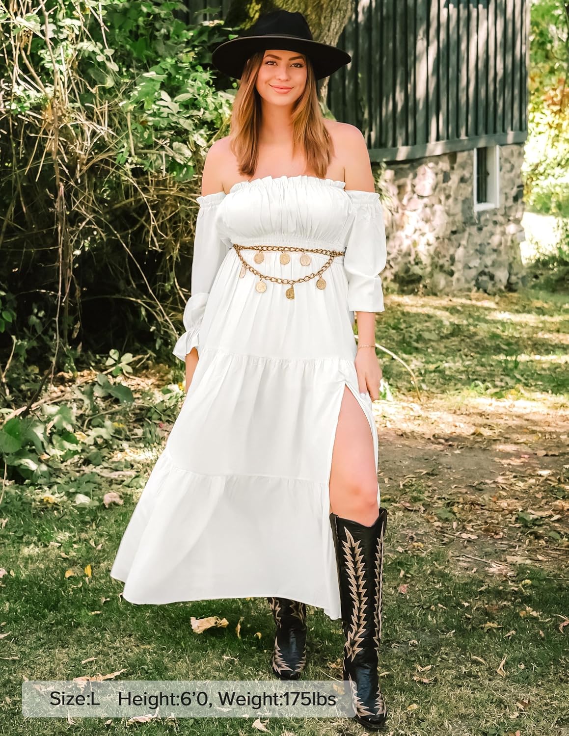 Zesica™ | Off-Shoulder Smocked High-Waist Maxi Dress