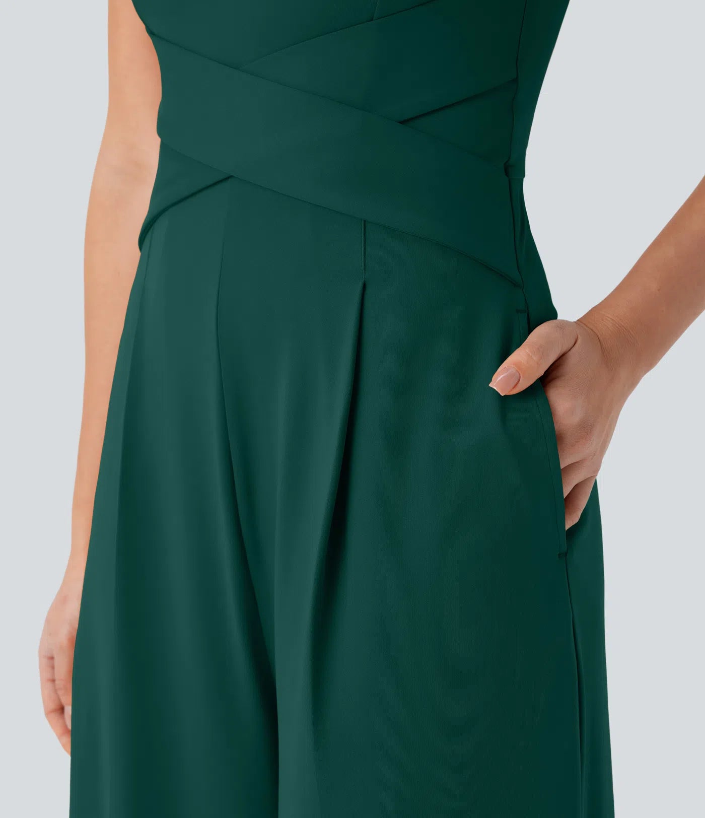 U Back Sleeveless Casual Dress