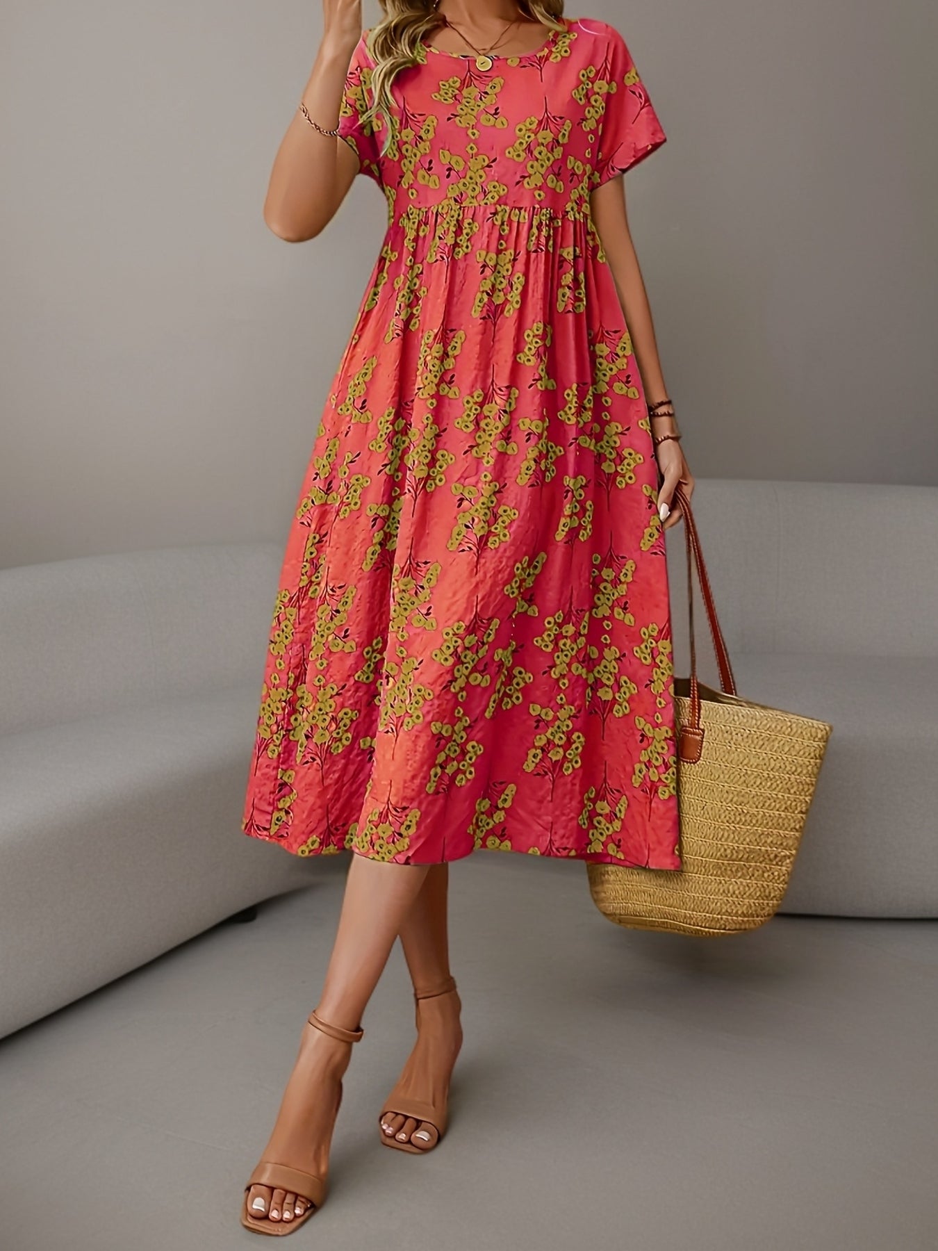 Floréne PleatCharm Vintage Dress