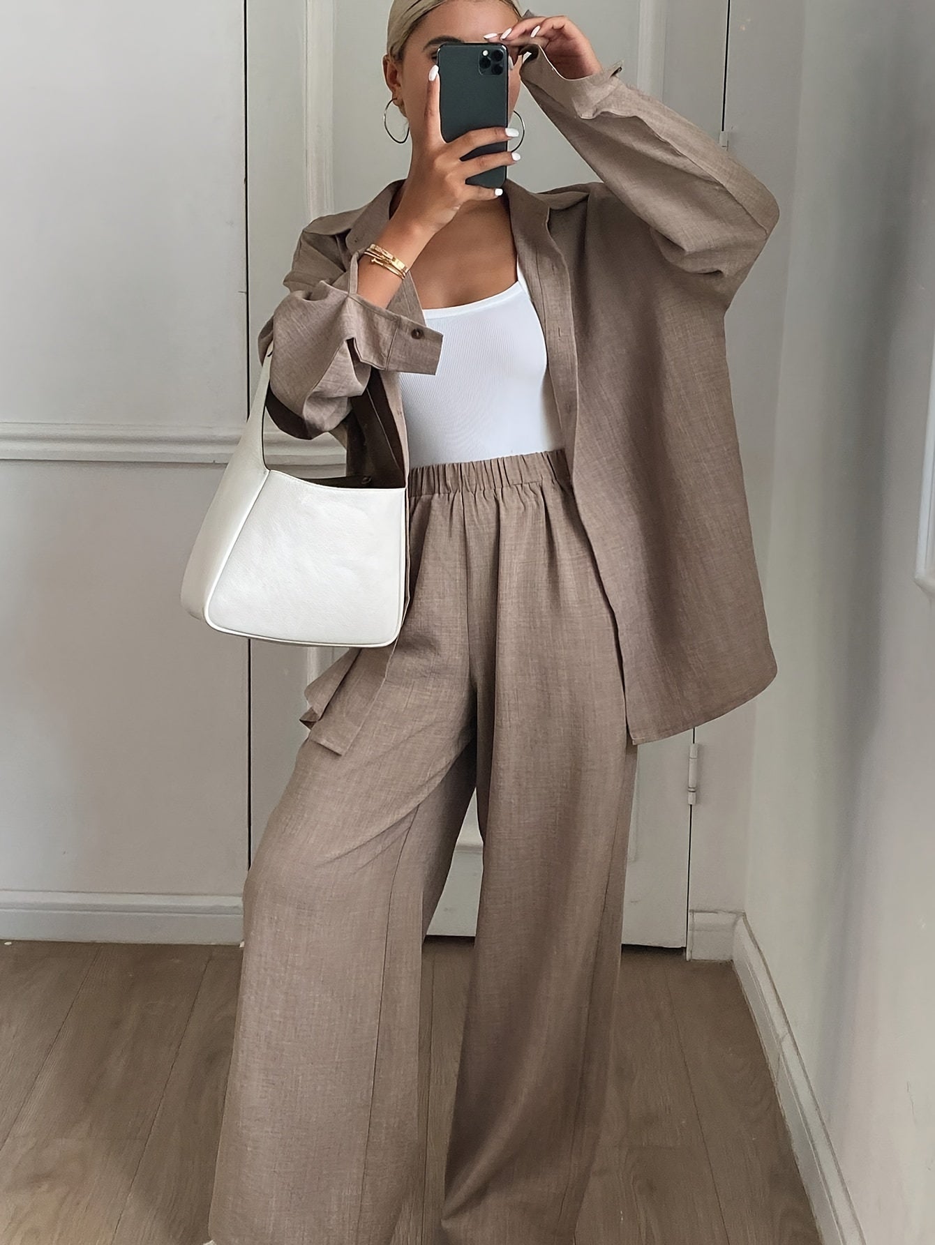 DeniLite™ | Imitated Denim Loose Two-Piece Vacation Set