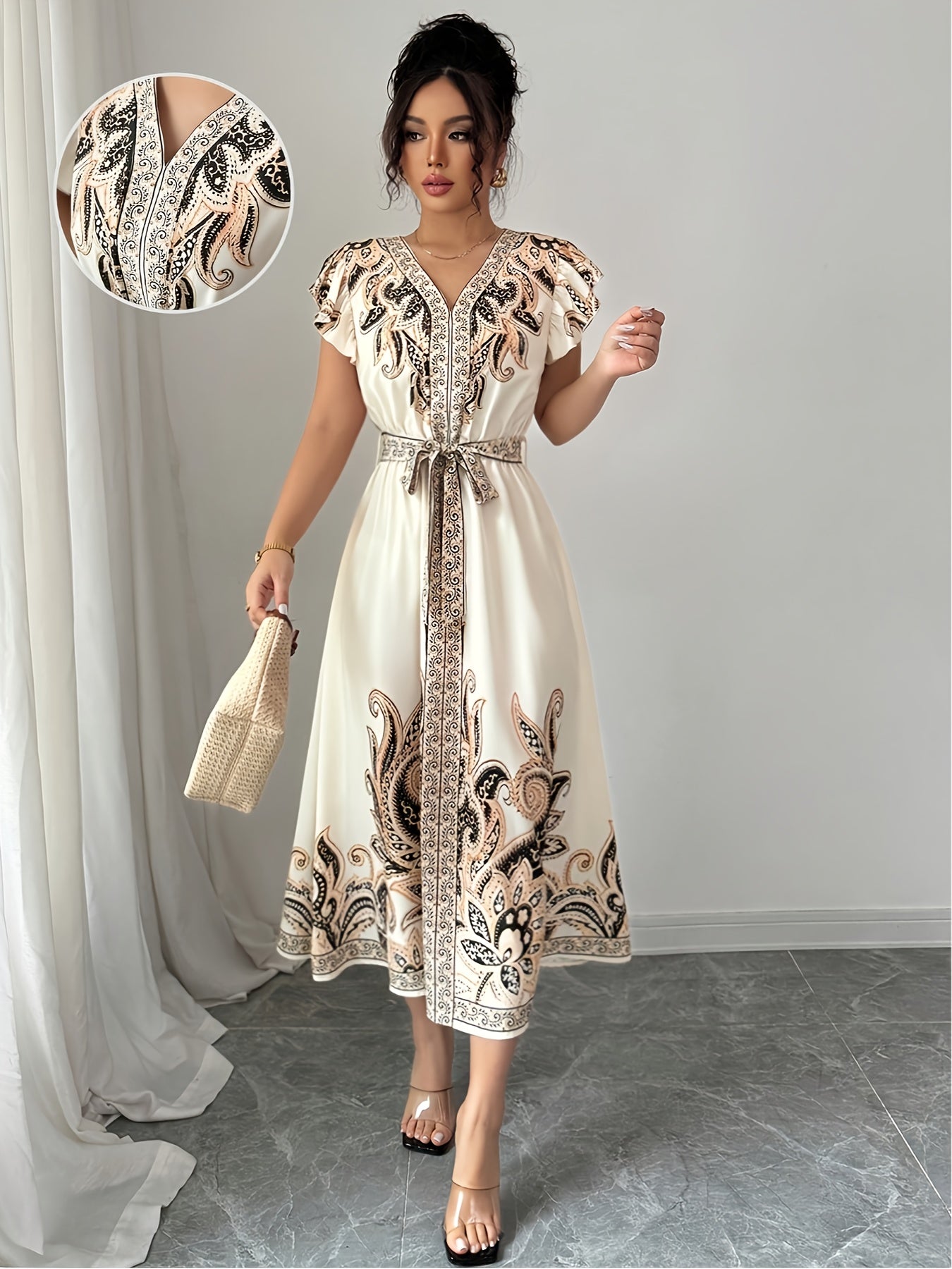 PaisleyAura™ | Women’s Fashion Paisley Print Dress