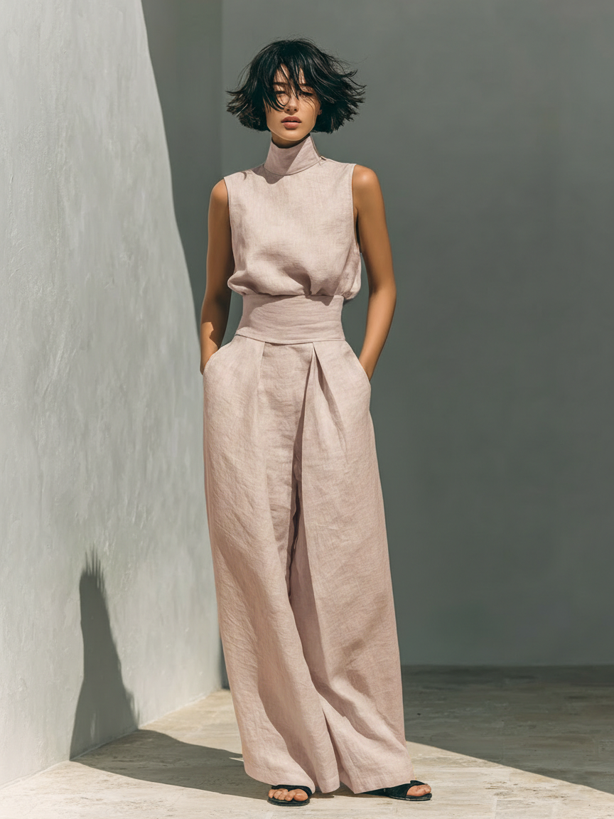 Linvara™ | Minimal Tank & Wide-Leg Set