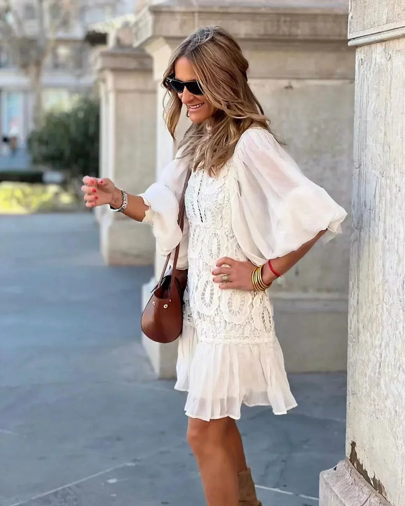 Mariana™ Lace Detail Mini Dress details