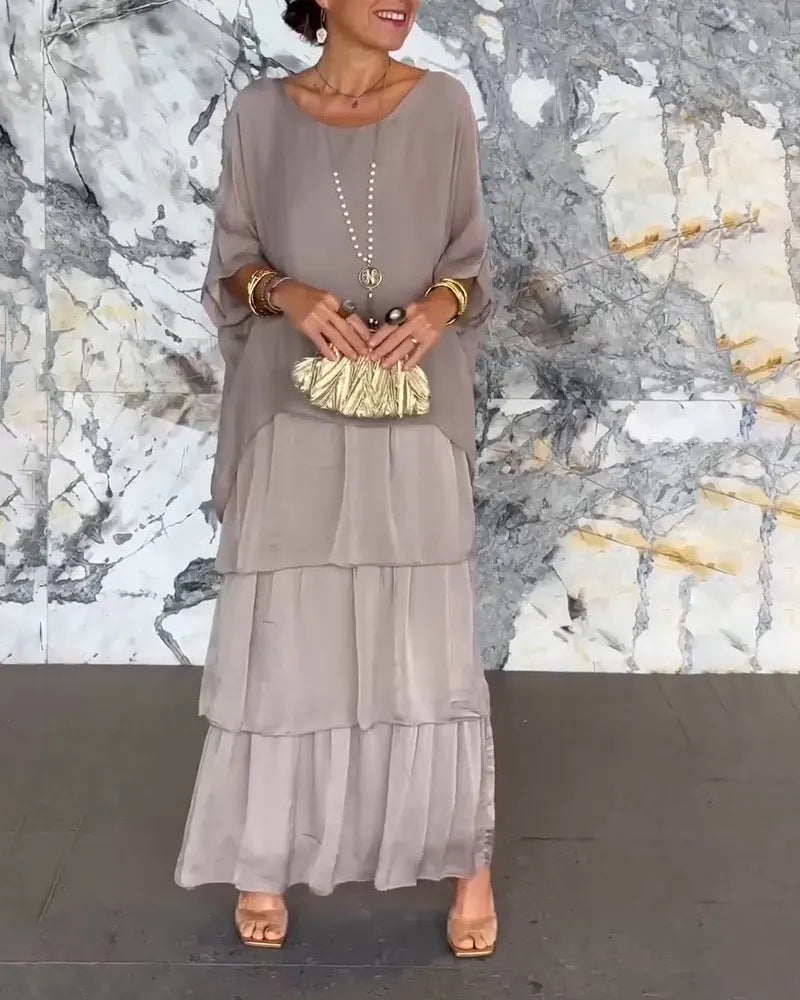 MeadowWhisper™ Chiffon Wrap Dress