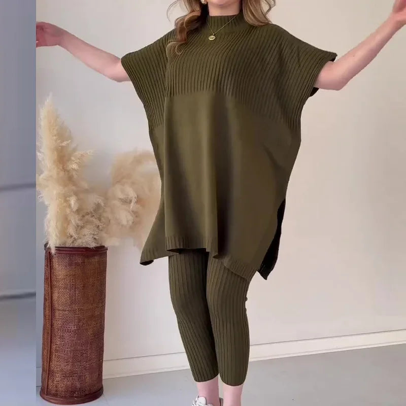 Elvaira™ | Cozy Knit Two-Piece Set