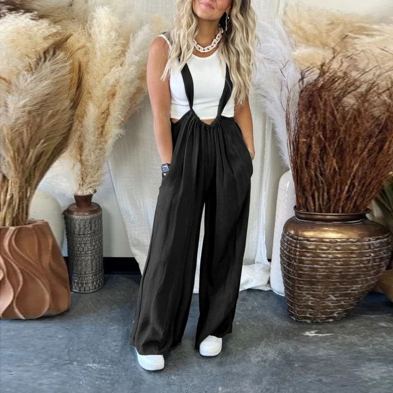 RetroLoom™ | Wide-Leg Pocket Jumpsuit