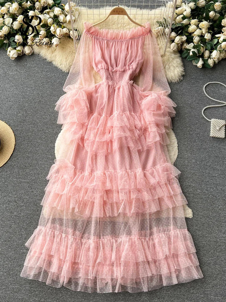 Stella's Sheer Charm Dress details