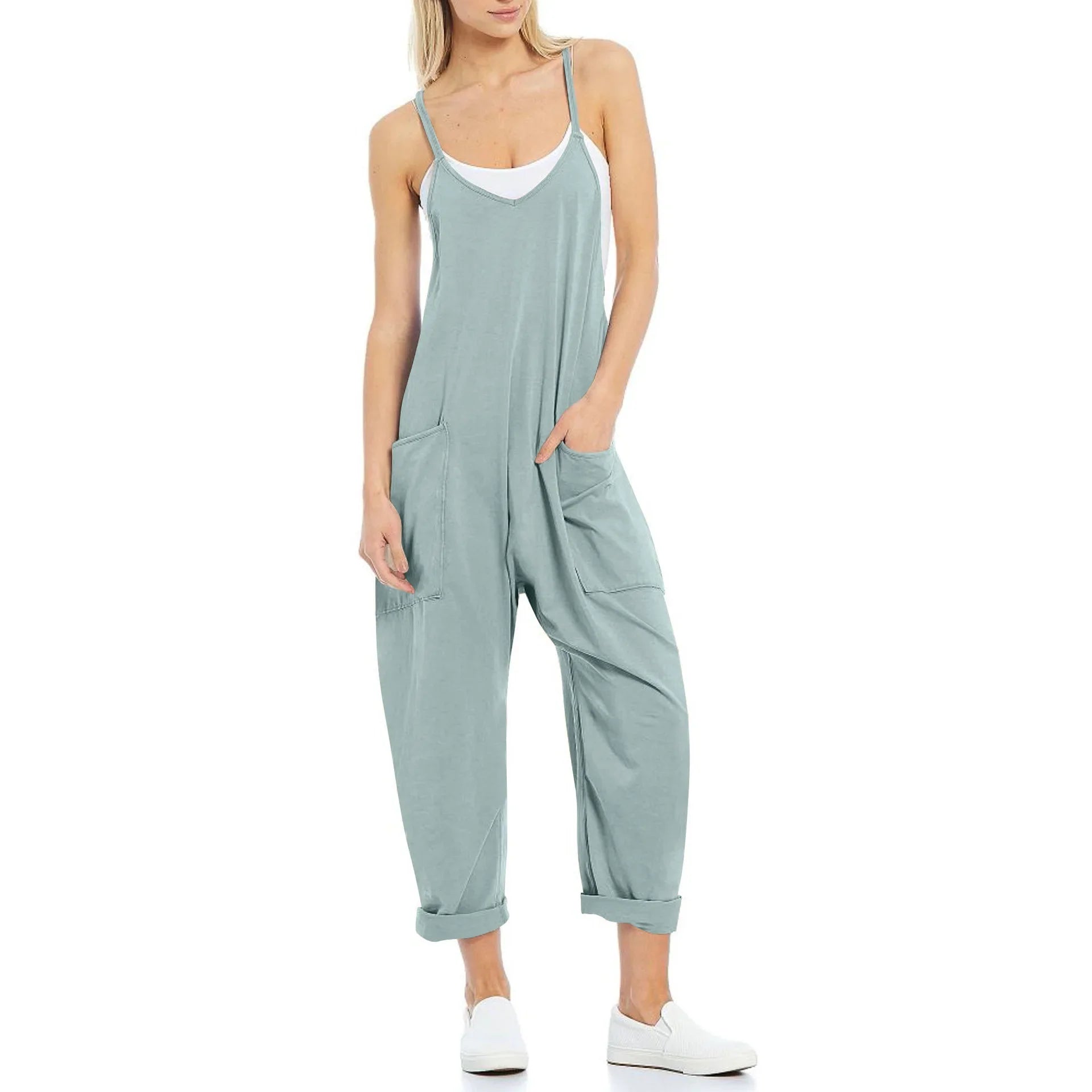 Selvaira™ | Knitted One-Piece Jumpsuit with Pockets